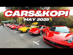Cars & Kopi: Classic Ferrari Convoy SHAKES UP Huge Car Meet in Singapore! Labour Day 2025