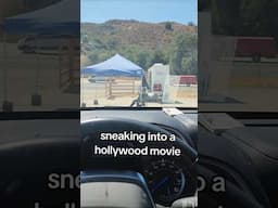 I snuck into a Hollywood movie