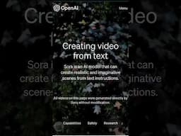 Sora | OpenAI Sora | Text to Video model. | AI video #openai #sora #texttovideo #ai