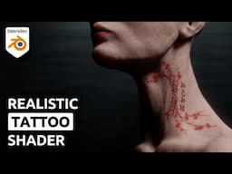 Blender Tutorial - Realistic Tattoo Shader in 7 Minutes