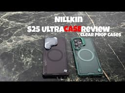 Samsung S25 Ultra Nillkin Clear Prop Case : Futuristic design with a stand!
