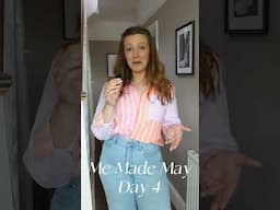 30 days of wearing and sharing clothes I made myself! Simplicity S9707 shirt today 🧡💜🩷