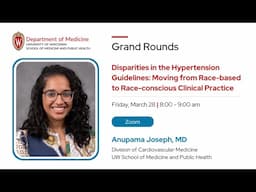 3/28/25 - Disparities in the Hypertension Guidelines