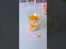 Diy magic water candle #diy #candle #shorts