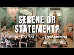 Both Serene and Statement Interior Design | Interior Design Tips | Timeless Interiors