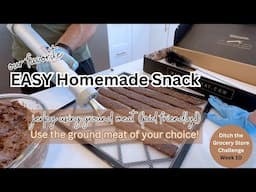 Our favorite EASY homemade SNACK! (ground meat jerky sticks)