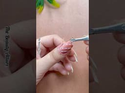💅🤎Easy ombre tape nail art #nailart2025 #shorts #shortvideo
