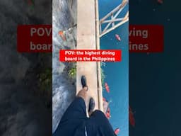 The highest diving board in the Philippines POV at 27 meters (89 feet). Welcome to el nido!!!