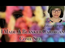 How to Make a Cardigan out of a Knit Blanket | Fake Knitting Upcycle