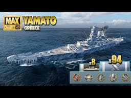 Battleship Yamato: Comeback on map Greece - World of Warships