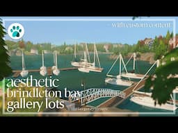 15+ Aesthetic Gallery Lots for Brindleton Bay (with custom content) | The Sims 4 Save File