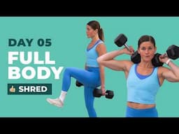 Summer Workout Challenge Day 5: 30-Minute Full-Body Strength + Abs Workout (Dumbbells Only)