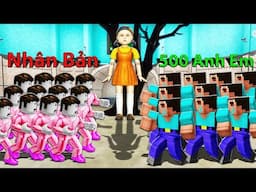 NHÂN BẢN 1000 SLENDERMAN THI ĐẤU SQUID GAME 2 VỚI 500 ANH EM NOOB