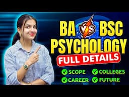 BA vs. BSC Psychology: Difference, Scope, Career, Colleges | How to become a psychologist? #career