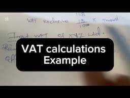 VAT example//Value Added Tax