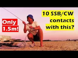 10 HF contacts with 1.5m metre antenna