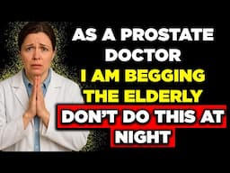 As a PROSTATE DOCTOR, I WARN SENIORS: this habit enlarges your prostate!