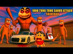 GTA V : 1000 Tung Tung Sahur ATTACK Franklin, Shinchan & Doraemon | Evil Shinchan FOUND