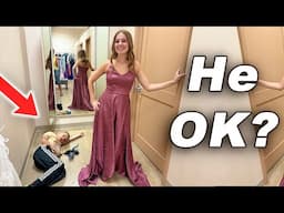 Trying On Dresses With My Little Brother!