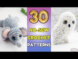 30 NO-SEW Amigurumi CROCHET Pattern + PARTY with PRIZES for 12 Winners