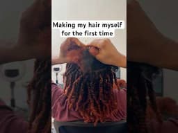 First time making my hair myself. #minitwists #minitwist #4chair #chicago