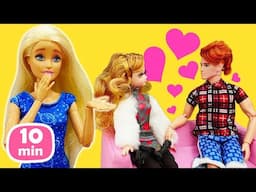 Historinha infantil com bonecas Barbie e Ken