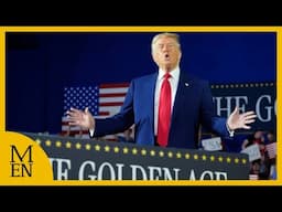 Donald Trump celebrates ridding US of 'woke lunancy' in first 100 days