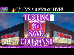 👏6/1 CVS *in store* LIVE!! Testing 6/1 SAVE Coupons! New CVS Stockup Deals & MORE! #cvshaul