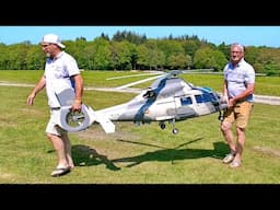 STUNNING HUGE RC AS-565 EUROCOPTER PANTHER / SCALE MODEL TURBINE HELICOPTER / FLIGHT DEMONSTRATION