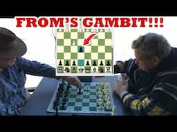 Master Accepts Trash Talker's Crazy From's Gambit! FM Mark The Duck vs The Great Carlini