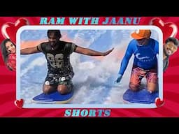 Come on Raam என்ன பெருமைப்படுத்து | Fun Filled Pool Surf Game | Ram With Jaanu | Shorts