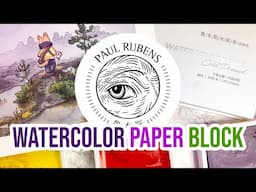 Paul Rubens' Watercolor Paper Block - Review & Demo 🎨
