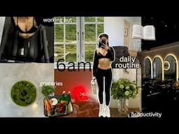 my 6am daily routine for ultimate productivity | consistency, working out, motivation