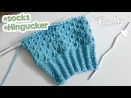 WOW das Strickmuster musst du probieren "Socken - Muster Piercing" gestrickt mit den addiCraSySnake
