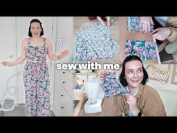 cosy sewing vlog 🧵✂️ attempting to make a co-ord (as a beginner)