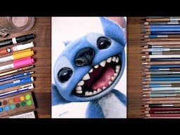 Drawing Stitch with Colored Pencils
