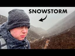 SNOWSTORM Camping In The Cairngorms, Scotland