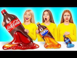 Big, Medium and Small Plate Challenge | Smart Gadgets vs Hacks by Jelly DO Challenge