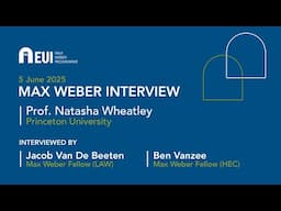 MWP Interview with Prof. Natasha Wheatley ( Princeton University), 5 June 2025