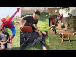 Spider-Man Ny Guard Ka Sath Kia Kr Dea 🥹
