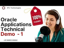 Oracle Applications (EBS) Technical Placement Batch Demo | Real Time training | Placement