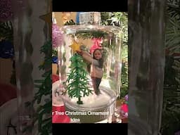 Dollar tree Christmas ornament DIY idea #crafty #xmas #christmas #cratenart #diyornaments #ornaments