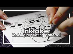 Inktober-Visual storytelling and how it can change the narrative (Halloween skull pattern)