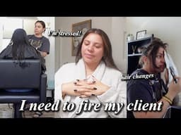 Firing a client for the first time & storytime // Week in my life as a hairstylist