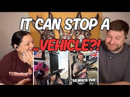 Brits Shoot Guns in America for the FIRST TIME! | REACTION