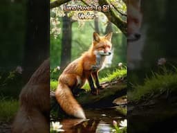 The Little Red Fox Lost In Spring #wildflowers #waterfalls #streams #nature #redfox