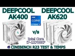 DEEPCOOL AK400 vs AK620 | Intel Core i7-12700KF in Mini-ITX CASE | Cinebench R23 Test & Temps (2025)