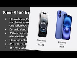 iPhone 16e vs 16: $200 Gets You 29 Features!