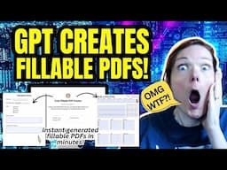Create Fillable PDFs with ChatGPT: Cute Fillable PDF Creator GPT