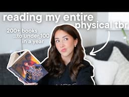reading every book on my physical tbr😳📖 tbr takedown episode 12